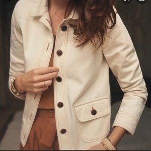 Sezane Anila Jacket in Ecru (Size 34/XS)
